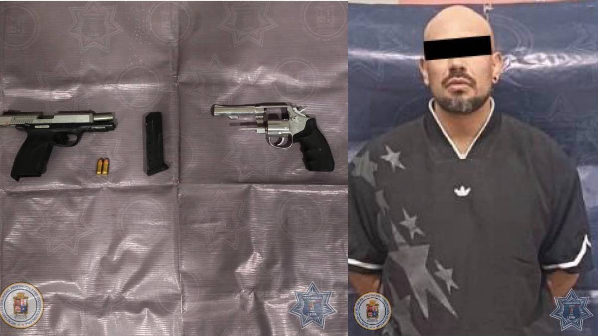 León: Detención de Iván Francisco con armas de fuego en la ciudad