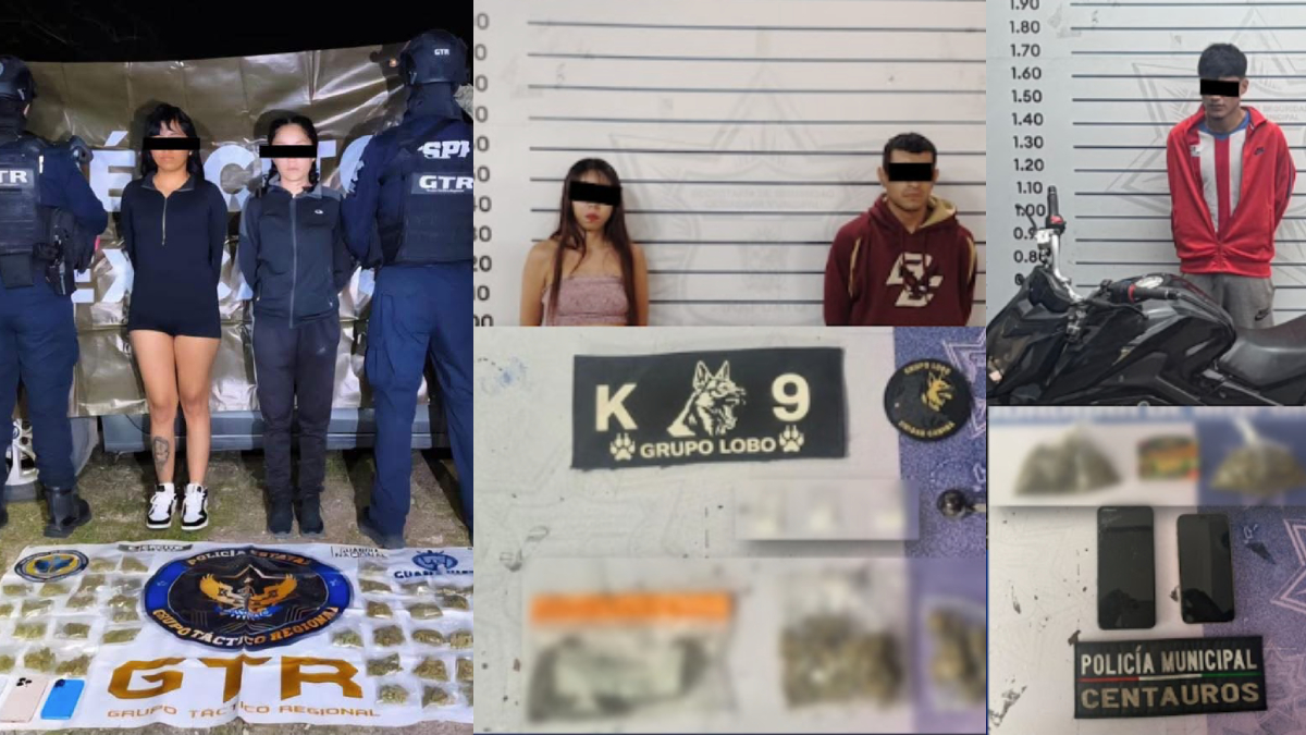 León e Irapuato: Ocurren 5 arrestos por delitos relacionados con drogas