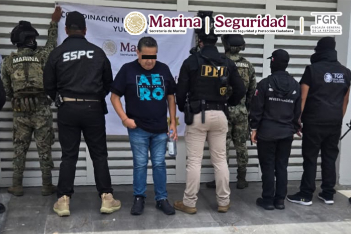 Mérida: Detienen a presunto operador financiero de crimen organizado
