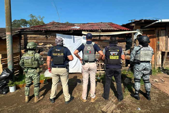 Morelia: Aseguran narcóticos y armas; cinco personas detenidas