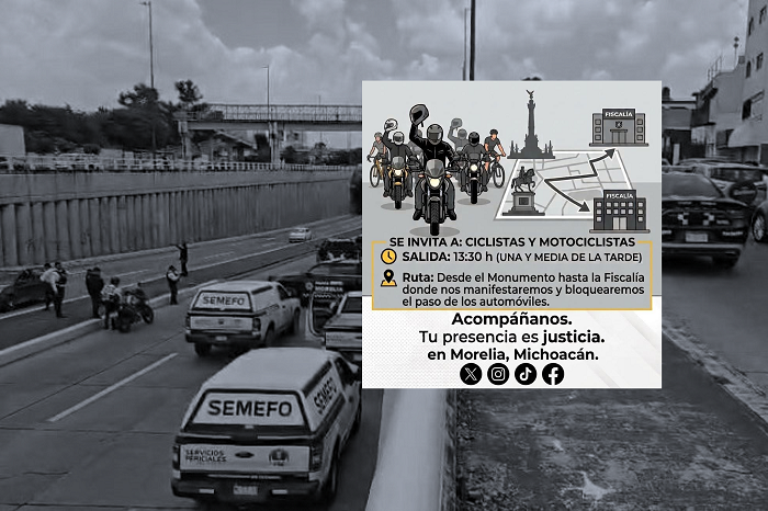 Morelia: Ciclistas y motociclistas organizan protesta por accidentes mortales