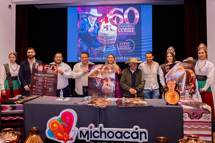Morelia: Dayana Pérez presenta el cartel de la 60 Feria Nacional del Cobre