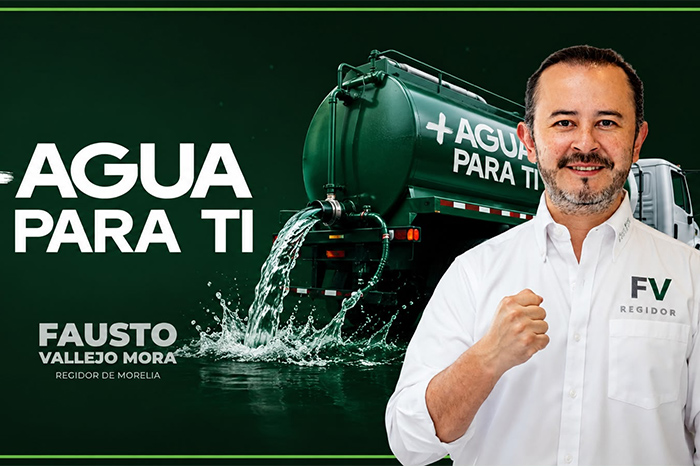 Morelia: Fausto Vallejo Mora presenta programa “Más Agua para Ti”