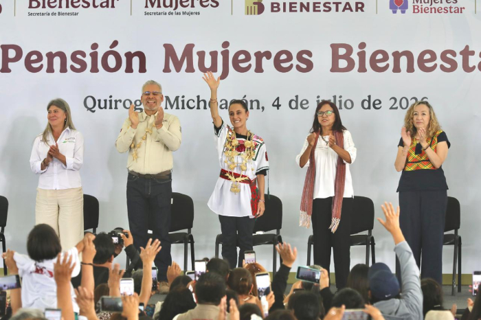 Morelia: Sheinbaum y Bedolla presentan avances del Plan Michoacán por la Paz
