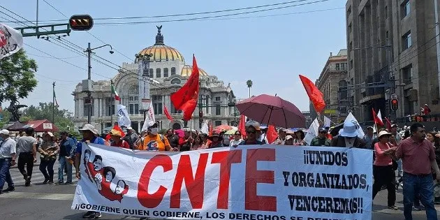 Oaxaca: Marcha CNTE provoca cierre de calles y rutas alternas hoy 16 de julio