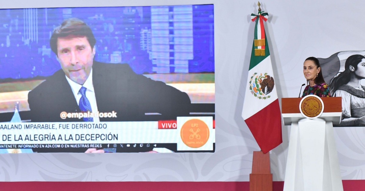Sheinbaum critica a Eduardo Feinmann por comentarios sobre mexicanos