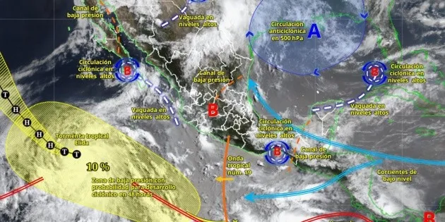 Sinaloa: Lluvias persistirán a pesar de la salida de Elida