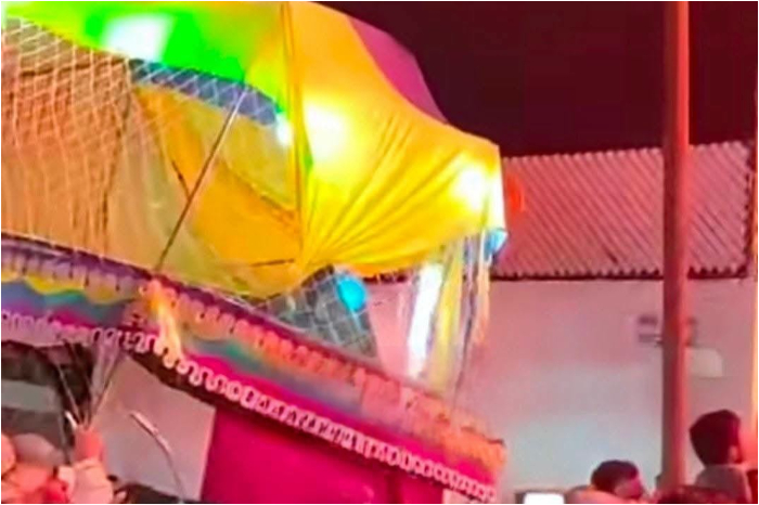 Uruapan: Colapsa cama elástica en fiesta patronal; cinco menores heridos