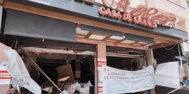 CDMX: Invea suspende restaurante tras explosión que dejó 13 heridos
