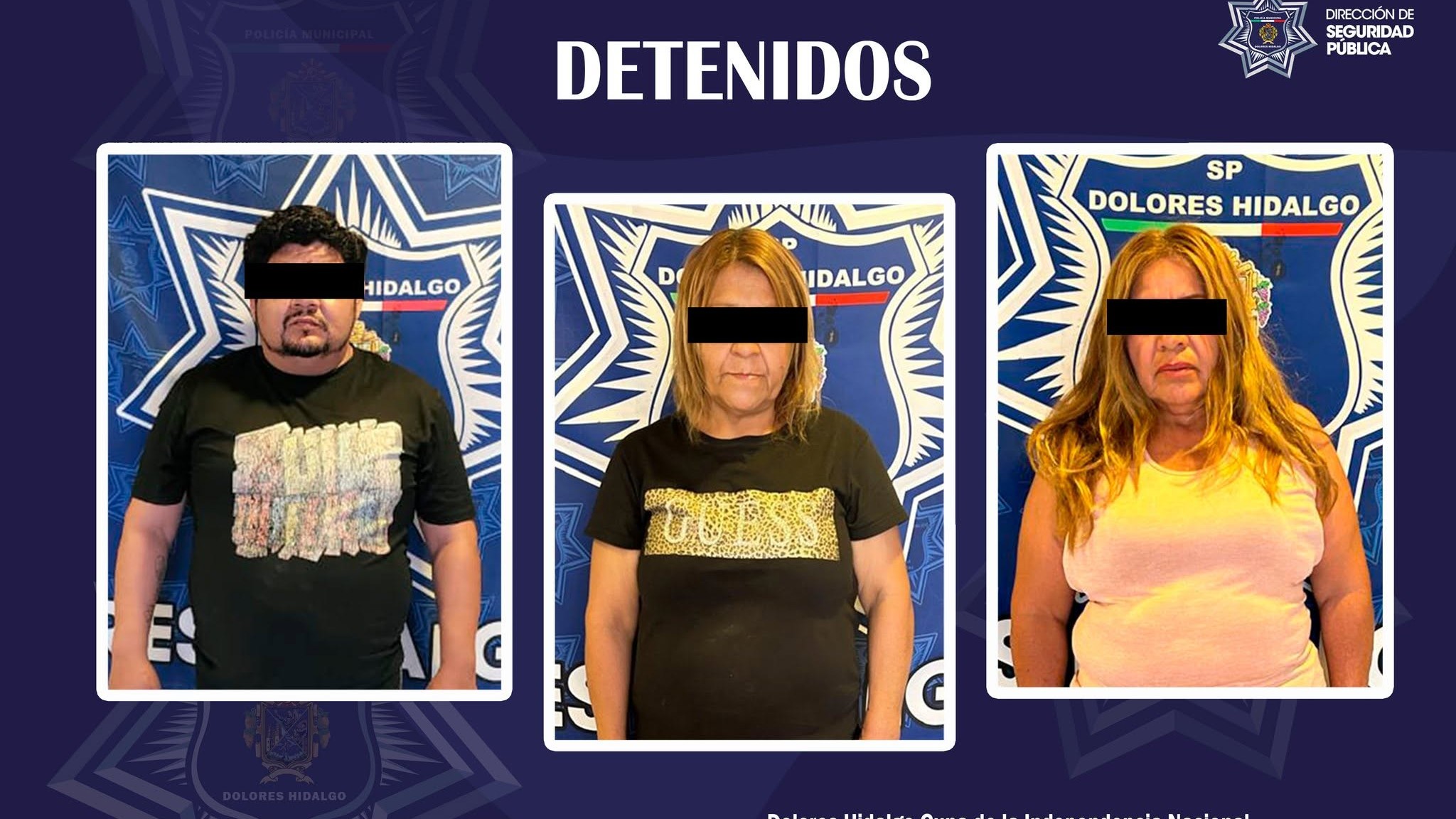 Dolores Hidalgo: Capturan a tres por robo a negocio