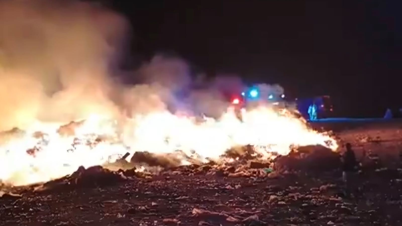Dolores Hidalgo: Incendio consume basurero; alcalde sospecha provocación