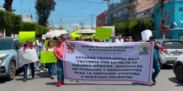 Edomex: Protesta del IMSS-Bienestar por falta de pagos e insumos