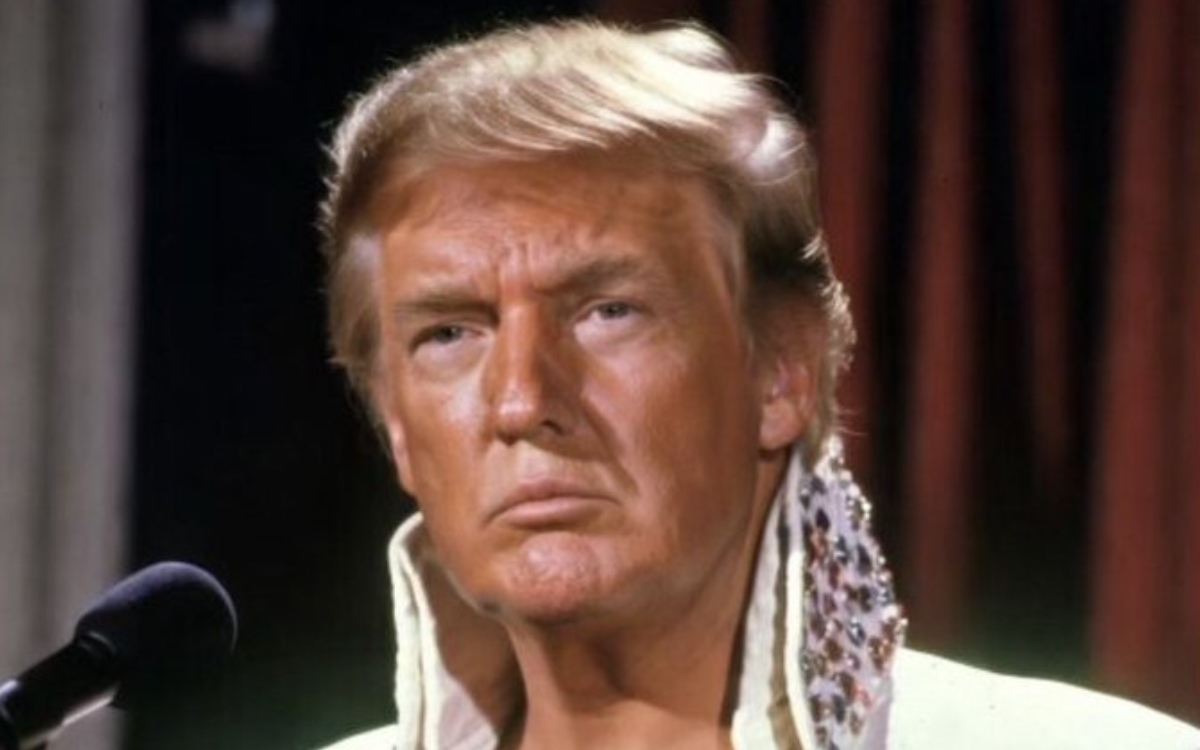Estados Unidos: Trump adopta imagen de Elvis Presley mediante IA