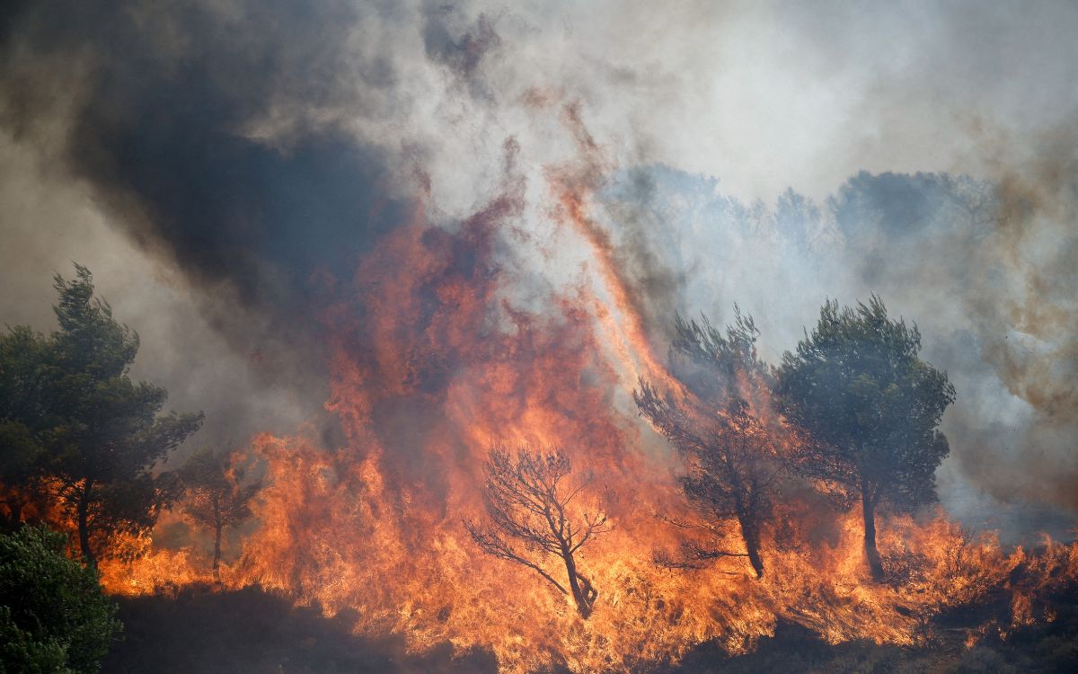 Grecia enfrenta crisis de incendios forestales que afecta la seguridad nacional