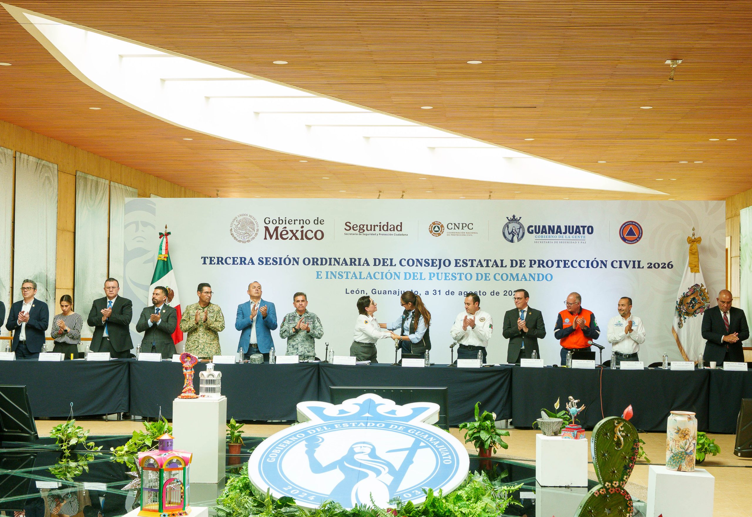 Guanajuato: Gobernadora Libia Dennise preside Consejo Estatal de Protección Civil