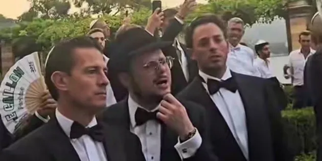 Italia: Enrique Peña Nieto en boda judía captada por cámaras