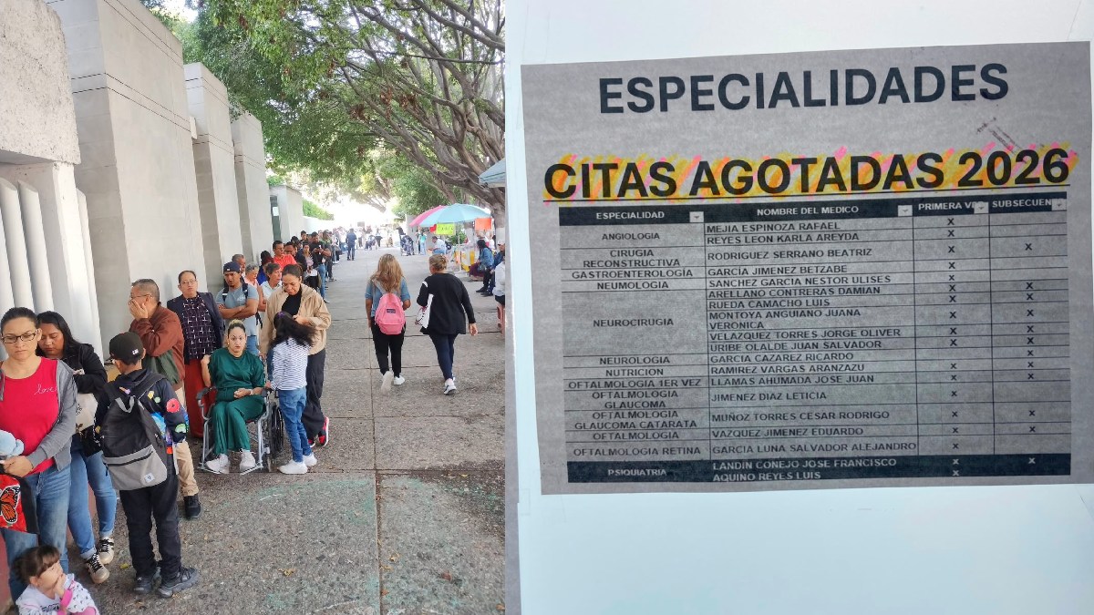 León: Pacientes sufren largas filas en el Issste sin citas para 2026