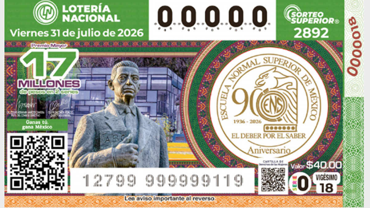 León recibe fortuna del Premio Mayor de la Lotería Nacional