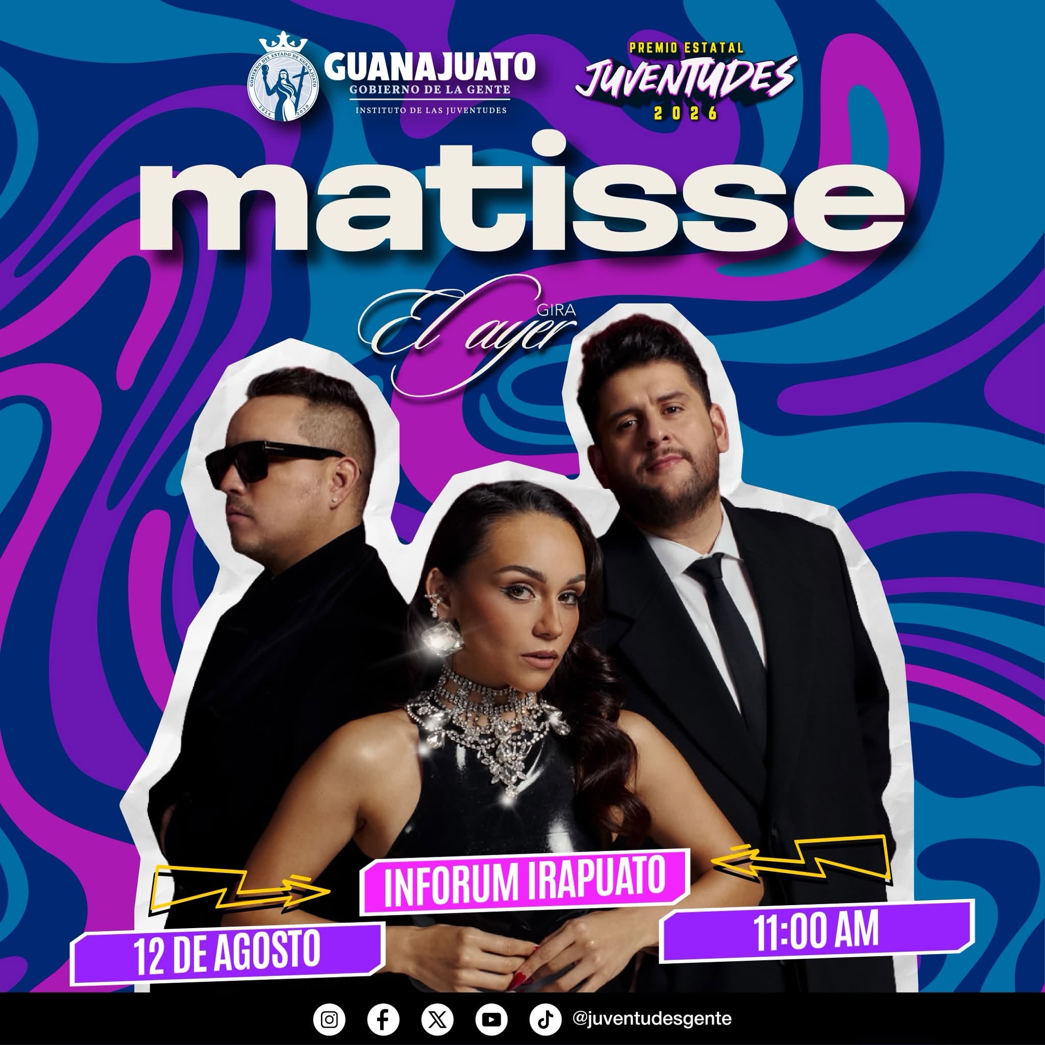 Mérida: Matisse ofrecerá concierto gratuito en Premio Estatal de Juventudes 2026