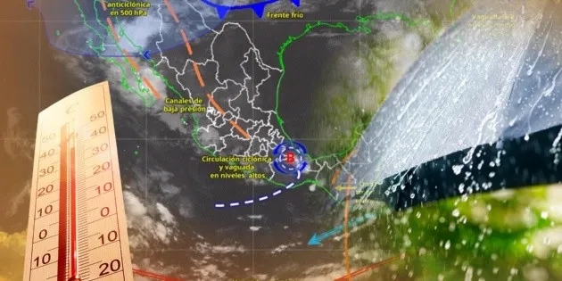 México: SMN advierte sobre lluvias intensas y calor extremo hoy
