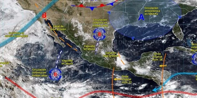 México: SMN alerta por lluvias intensas y temperaturas de 45°C