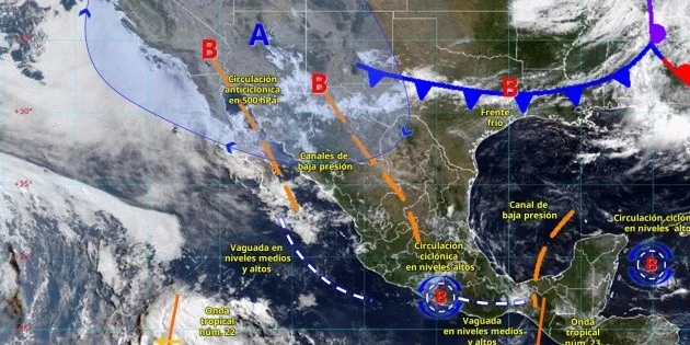 México: SMN prevé lluvias intensas y calor extremo esta semana
