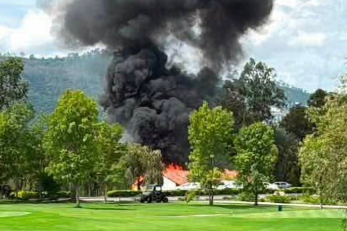 Morelia: Incendio en restaurante del Club de Golf Tres Marías por explosión de tanque de gas