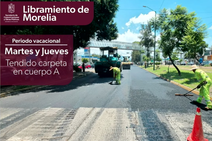 Morelia: Mantenimiento programado en el Periférico Mil Cumbres – Charo