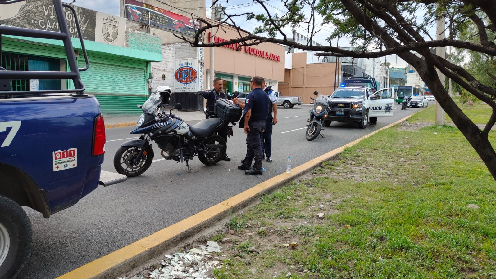 Policías de León protagonizan choque en patrullaje de vigilancia