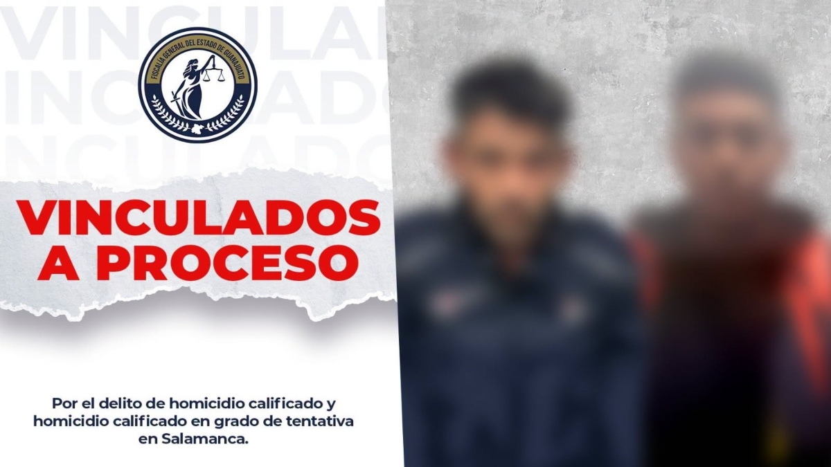 Presuntos sicarios enfrentan cargos judiciales en Salamanca, Guanajuato