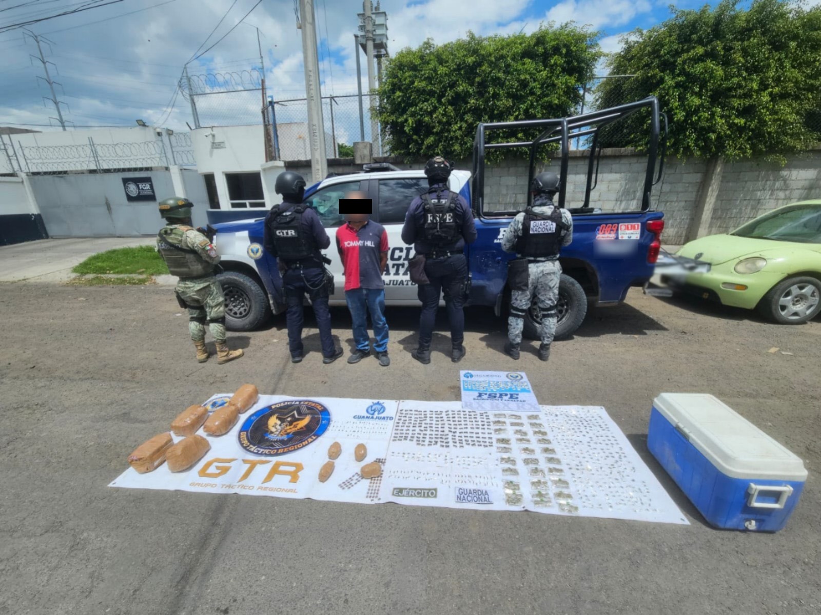 San Francisco del Rincón: Detenida persona con 6 mil dosis de droga