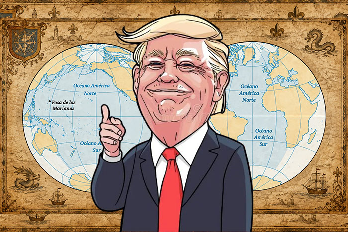 Trump propone renombrar el Atlántico y el Pacífico como 'Océano América'