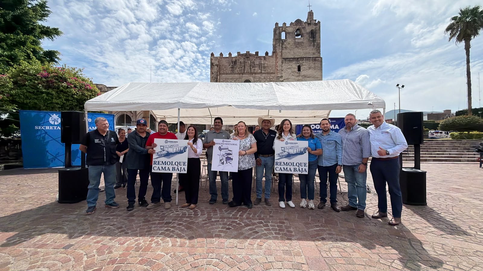 Yuriria: SECAM impulsa a familias productoras con apoyos agrícolas