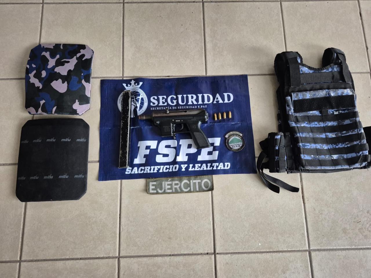 Aseguran armas y droga en operativo en Guanajuato