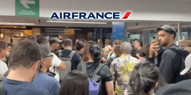 Ciudad de México: Caos en el AICM por cancelaciones de Air France