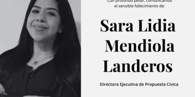 Ciudad de México: Lamentan fallecimiento de Sara Mendiola, directora de Propuesta Cívica