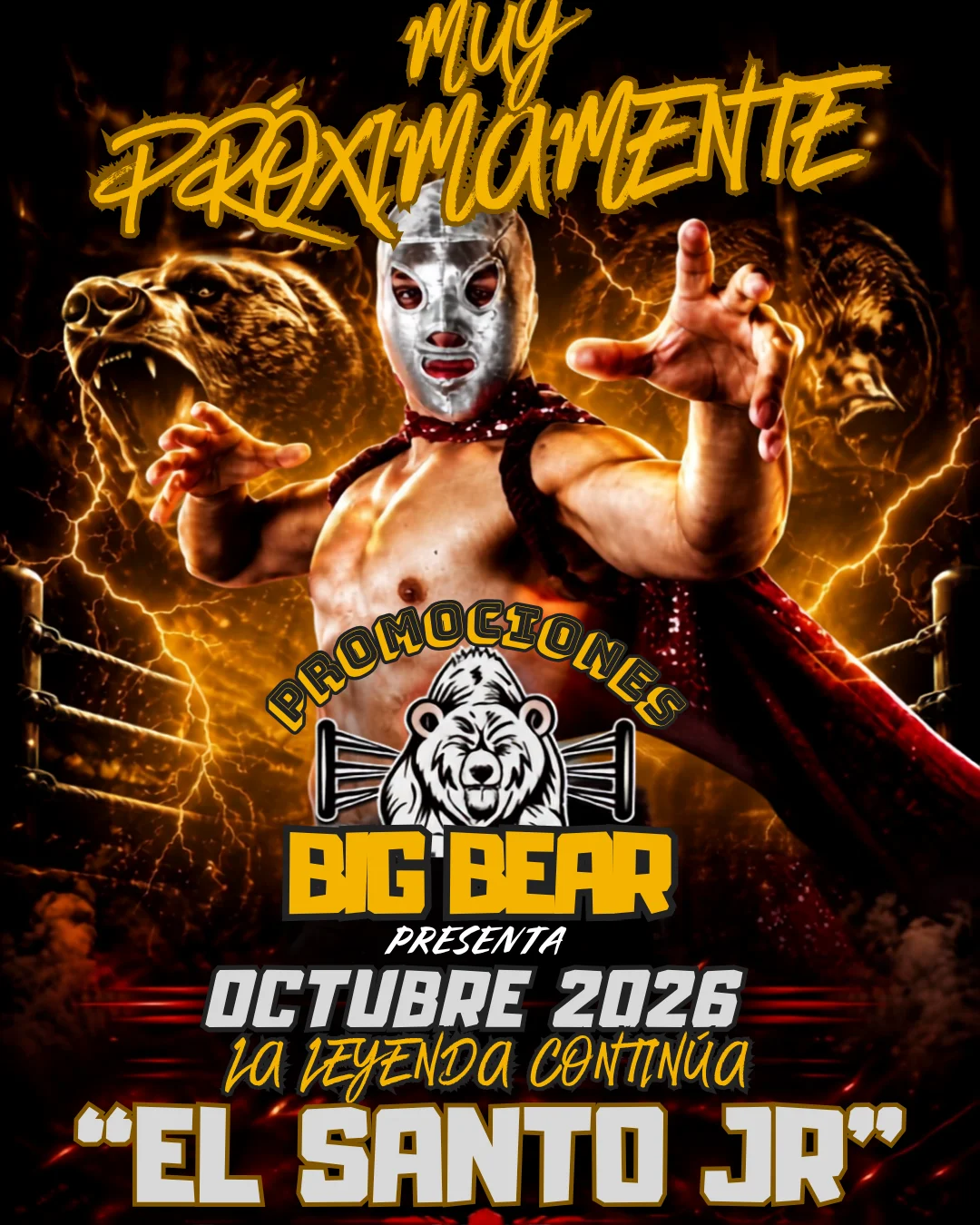 El Santo Jr. desata la emoción en Zacatecas el 2 de octubre