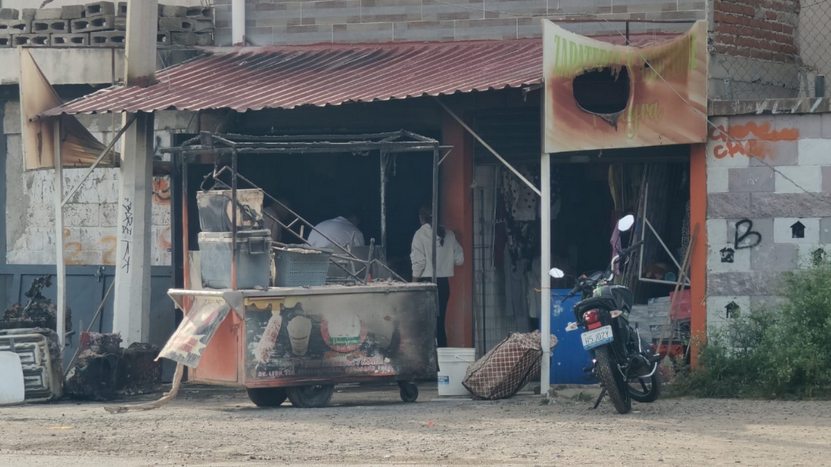 Flamazo por fuga de gas en puesto de elotes deja joven lesionado en León