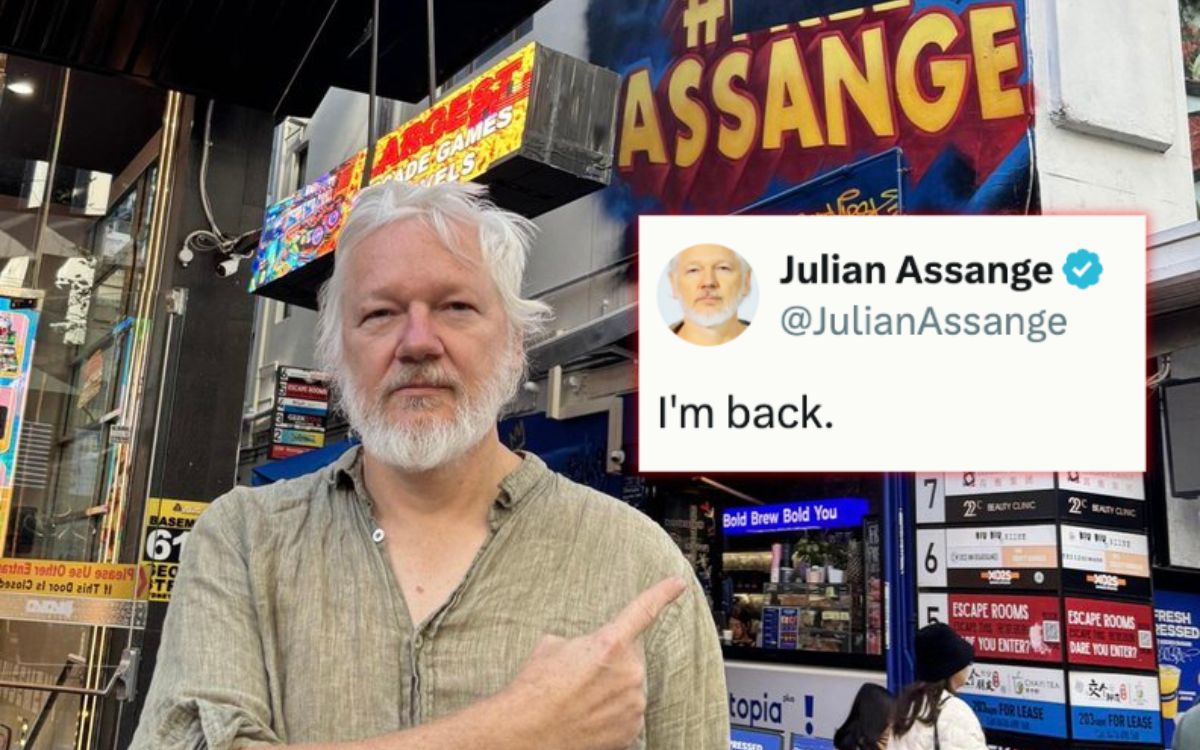Julian Assange regresa a X tras más de dos años de silencio