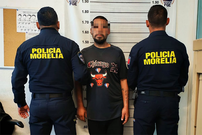 Morelia: Detienen a hombre por robo de moto y posesión de arma