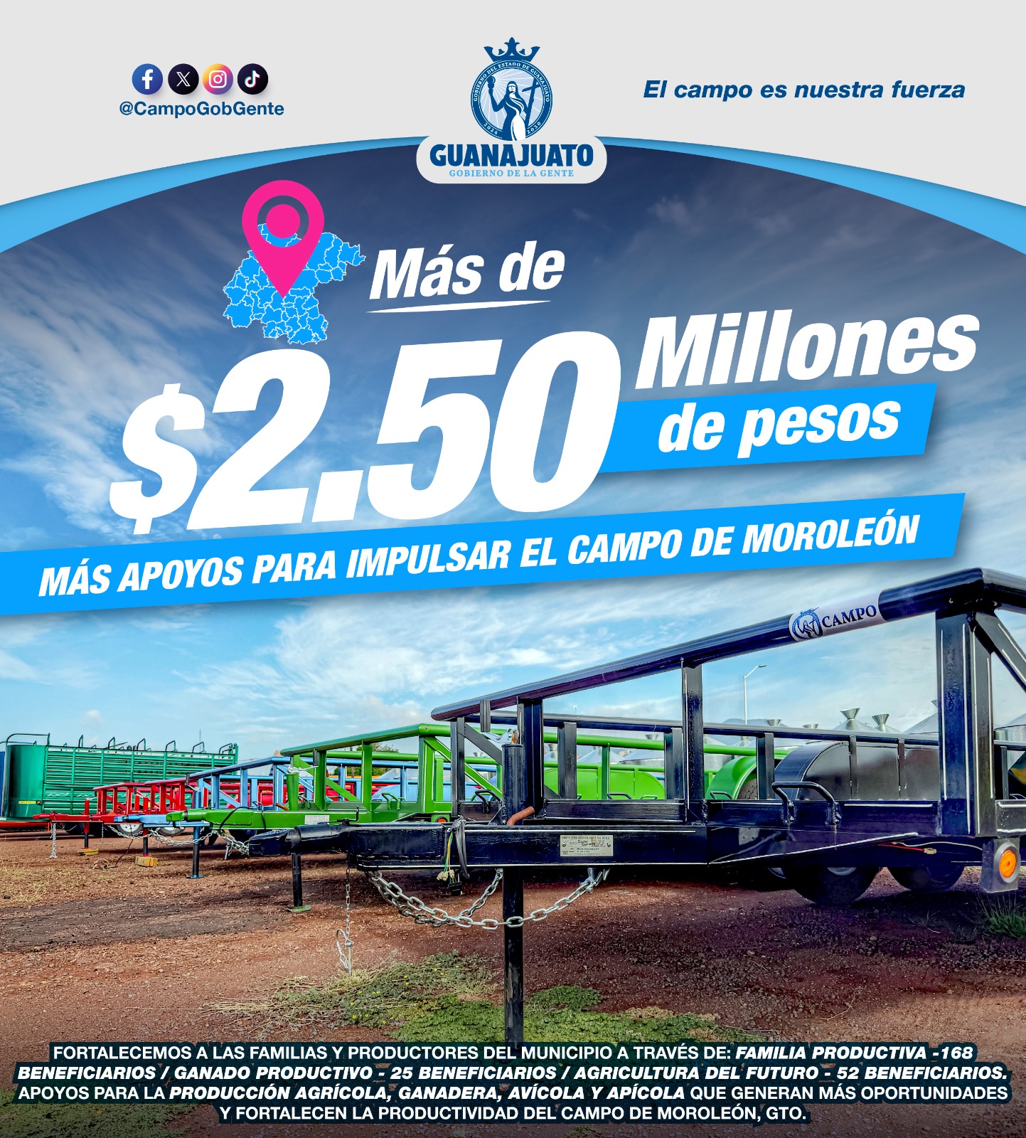 Moroleón: Apoyo a Agricultores en el Gobierno de la Gente