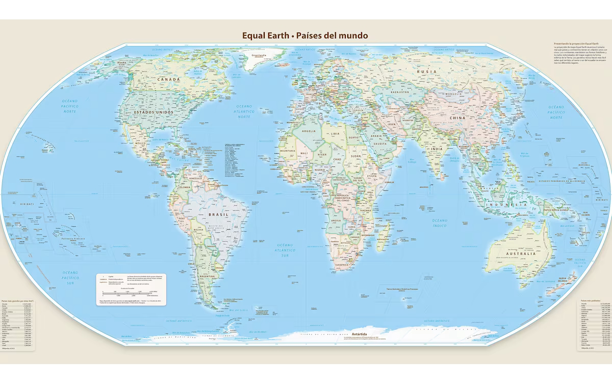ONU adopta nuevo mapa que redefine dimensiones continentales globales