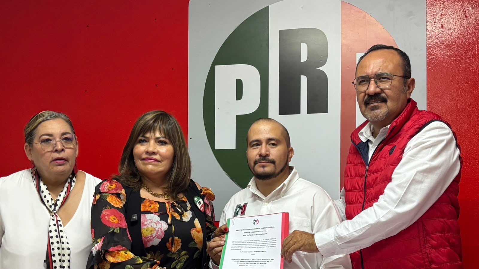 Purísima del Rincón: Pablo Martínez asume la dirigencia provisional del PRI