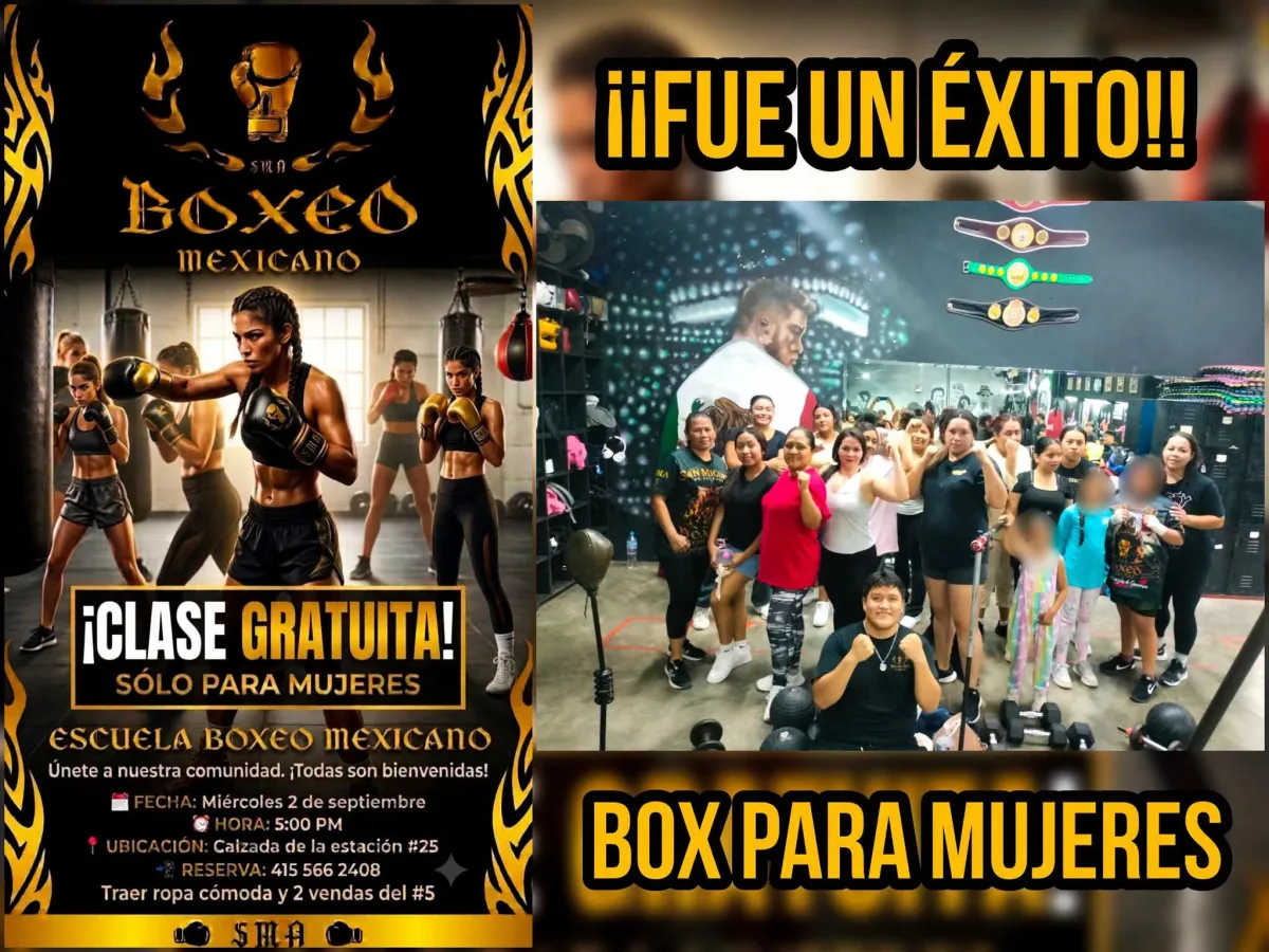 San Miguel de Allende: Éxito en clase de box gratuito para mujeres