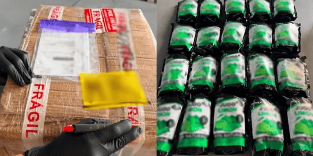 Toluca: Aduana decomisa 10 kg de metanfetamina en aeropuerto