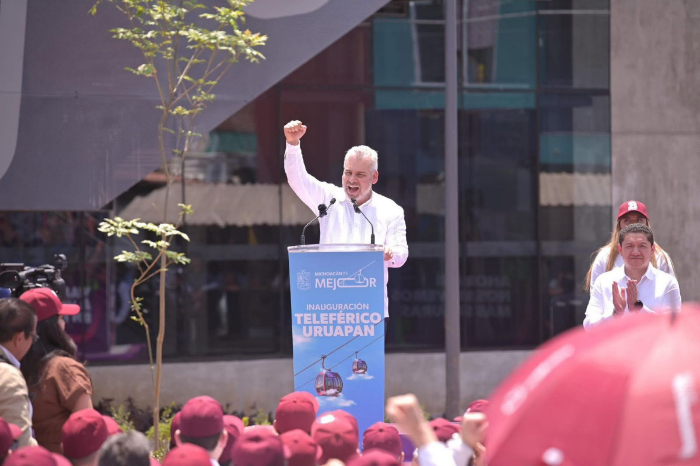 Uruapan: Informe Regional de Bedolla con inversión de 6 mil mdp en obras