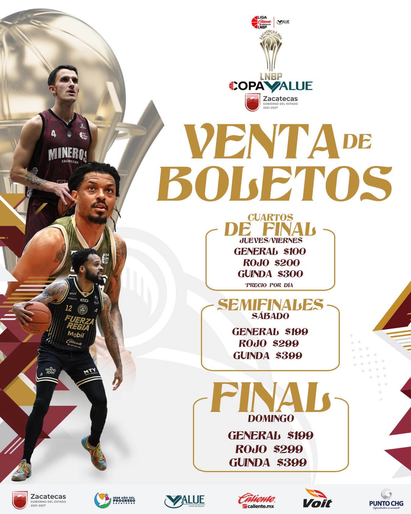 Zacatecas: Precios de boletos para el gran evento deportivo