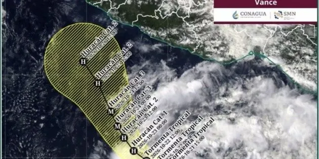 Acapulco: Se forma la tormenta tropical 'Vance' y su trayectoria