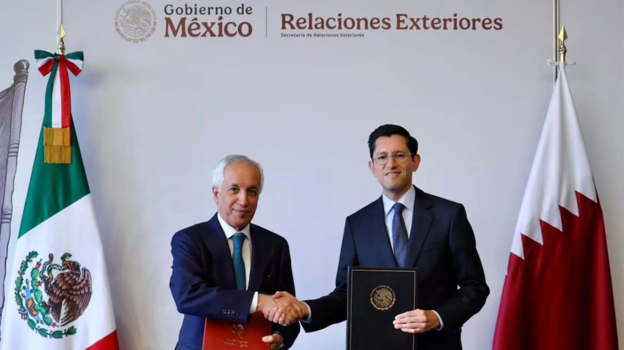 Ciudad de México: Canciller Roberto Velasco se reúne con Qatar