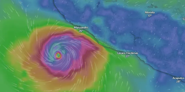 Colima: Armada activa Plan Marina por huracán Trudy en la región